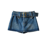 Women Skirt Denim Skirt Women's Bag Hip Shorts Summer Loose