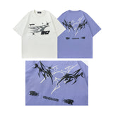 Men T Shirt Fashion Brand Graffiti Printing Casual Short-Sleeved T-shirt Men and Women Hip Hop