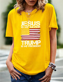 Women's Independence Day T Shirt Printed Short-Sleeved T-shirt