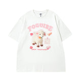 Men T Shirt Bear Printed Cotton Short-Sleeved T-shirt Baby Boy and Girl Summer Loose