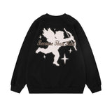Men Hoodie Cupid Printed Sweater Men's Spring and Autumn Long Sleeve