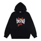 Men Hoodie Printed Pullover Hooded Sweater Men's Loose Autumn and Winter Hooded Top
