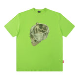 Men T Shirt Printed Short-Sleeved T-shirt Men's Fashion Brand Street round Neck Loose