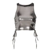 Women Halter Tops Winter Fashion Slim Fit Sleeveless Top