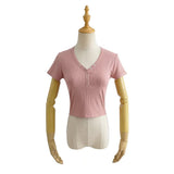 Women T-Shirt Short Sleeve T-shirt Slim Fit Slimming Top