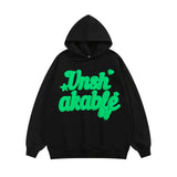 Men Hoodie Foam Letter Printed Hoodie Men's Autumn and Winter Oversize Loose Sports Pullover