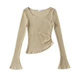 Women T-Shirt Autumn Pure Desire Style Long Sleeve Temperament Top
