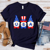 Women's Independence Day T Shirt round Neck Short Sleeve T-shirt Women's Top