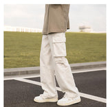 Men Sweatpants Japanese Men's Fashion Brand Loose Straight Mopping Pants