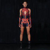 Women Jumpsuit Printed Sleeveless Jumpsuit Shorts for Women