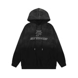 Men Hoodie Hooded Sweater Men's Letter Print Loose Casual
