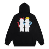 Men Hoodie Printed Pullover Hooded Sweater Men's Loose Autumn and Winter Hooded Top