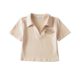 Women T-Shirt Short T-shirt Short Sleeve Spring and Summer Letters