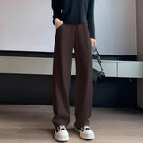 Palazzo Pants Wide Leg Pants Loose Leisure All-Matching Straight Track Sweatpants Women