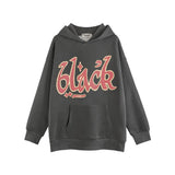 Men Hoodie Hooded Pullover Men's Loose Patch Embroidered Letter Hoodie Oversize