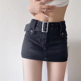 Women Skirt Denim Skirt Women's Bag Hip Shorts Summer Loose