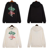 Palm Angle Hoodie Palm Angels Coconut Print Hoodie Sweater for Men and Women