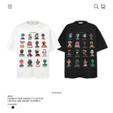 American vintage street T-shirt pure cotton men and women loose