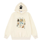 Men Hoodie Animal Kitten Printed Hoodie Male Spring and Autumn Leisure Long Sleeve Sports