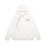 Men Hoodie Bowknot Printed Hoodie Boys Loose Autumn and Winter