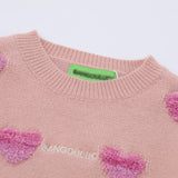 Women Sweater Short Knitwear for Girls Autumn Casual Short Long-Sleeved Sweater
