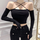 Women Long Sleeve Shirt Women's Short Top