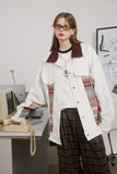 Unisex Jacket Autumn Ethnic Style Contrast Color Coat Women's Clothing