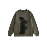 Unisex Hoodie Niche Design Printed Crew Neck Pullover Sweatshirt Men and Women