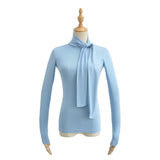 Women T-Shirt Tight Turtleneck Long Sleeve T-shirt Women's Bottoming Shirt