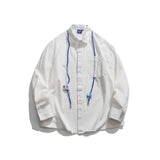 Unisex Jacket Autumn Fun Drawstring Contrast Color Shirt Women's Clothing