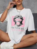 Hirsionsan Harajuku T-shirts Women Graphic Printed Tops