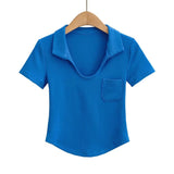 Women T-Shirt Short Sleeve Stretch Top T-shirt