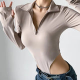 Women T-shirt Spring and Autumn Slimming Bottoming Long Sleeve T-shirt Top