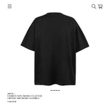 American vintage street T-shirt pure cotton retro men's and women's summer loose