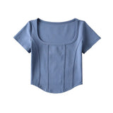 Women T-Shirt Summer Slim Short-Sleeved Tops Women