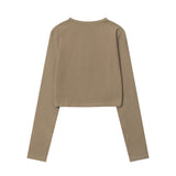Women Long Sleeve T-Shirt Printed Short-Sleeved T-shirt Women's Slim Autumn
