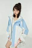 Unisex Jacket Women's Autumn Letter Embroidered Hooded Jacket