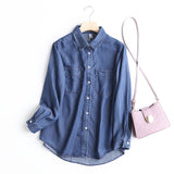Women T-Shirt Spring and Autumn Loose Long Sleeve Casual Shirt Coat