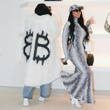 Woman Dresses Women's Spring round-Neck Long-Sleeved Dress