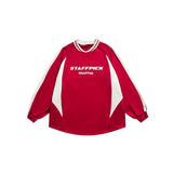 Unisex Hoodie Baseball Shirt Coat Men's and Women's Pullover Sweater Loose