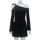 Women Desses Long Sleeve Dress Slim Fit A- line Dress