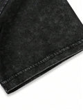 Loose Fit Men's Letter Print Round Neck