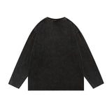 Men Hoodie Printed Bottoming round Neck Sweater Spring and Autumn Loose Casual Long Sleeves T-shirt