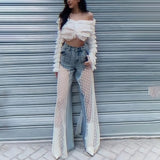 Women Cargo Pants Jeans Women's Loose Draping Effect