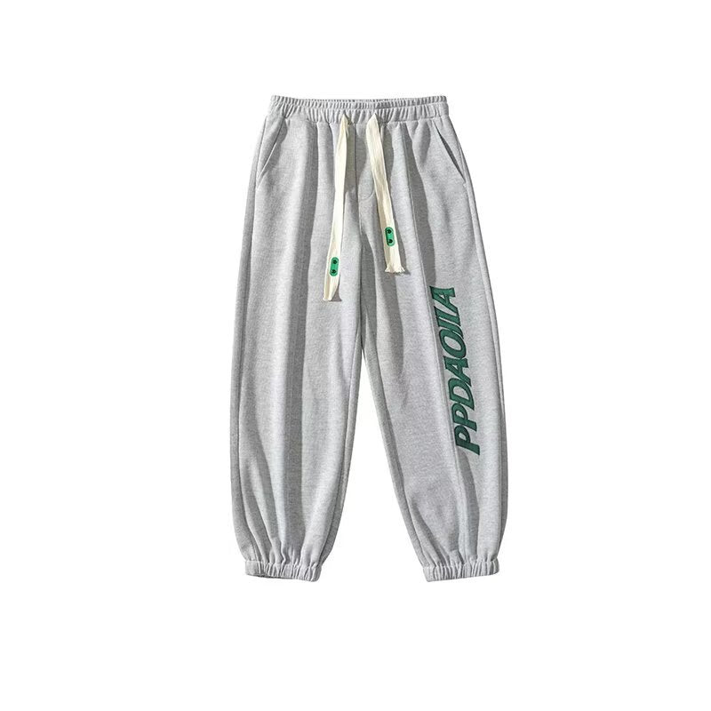 Men Sweatpants Men's Autumn and Winter Casual Pants High Street Exercise Ankle-Tied Sweatpants