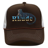 Rhude Hat Mesh Cap Animal Print Mesh Baseball Cap