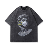 Men T Shirt Printed Vintage Couple Short Sleeve T-shirt Men and Women