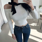 Women Long Sleeve Shirt Women's Tight Autumn and Winter