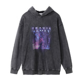 Men Hoodie Printed Hoodie Men's Loose Distressed Handmade