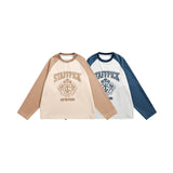 Unisex Hoodie Vintage Coat round Neck Sweater Men and Women Loose Sports